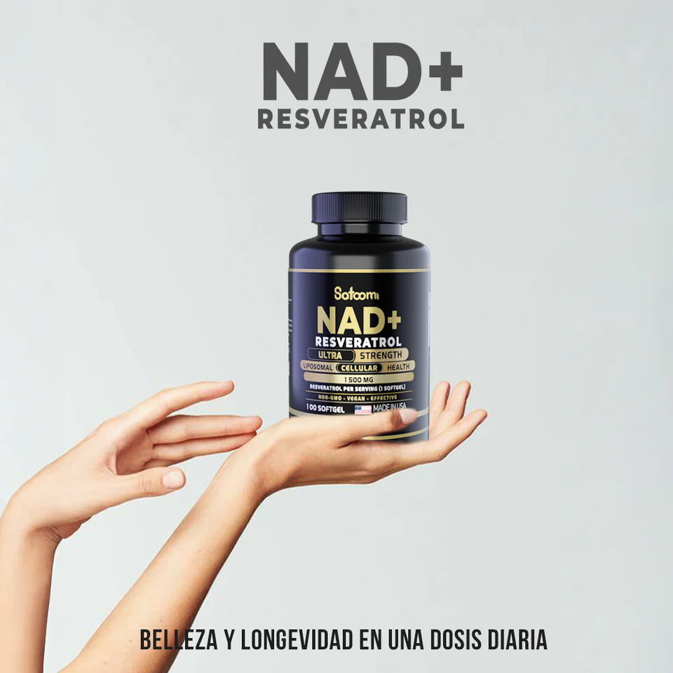 NAD + Resveratrol 100 cápsulas - Antioxidante Premium