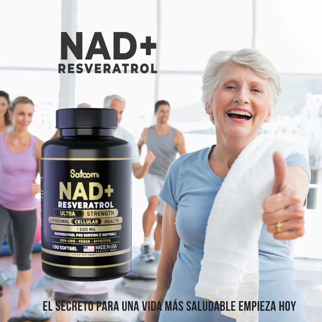 NAD + Resveratrol 100 cápsulas - Antioxidante Premium