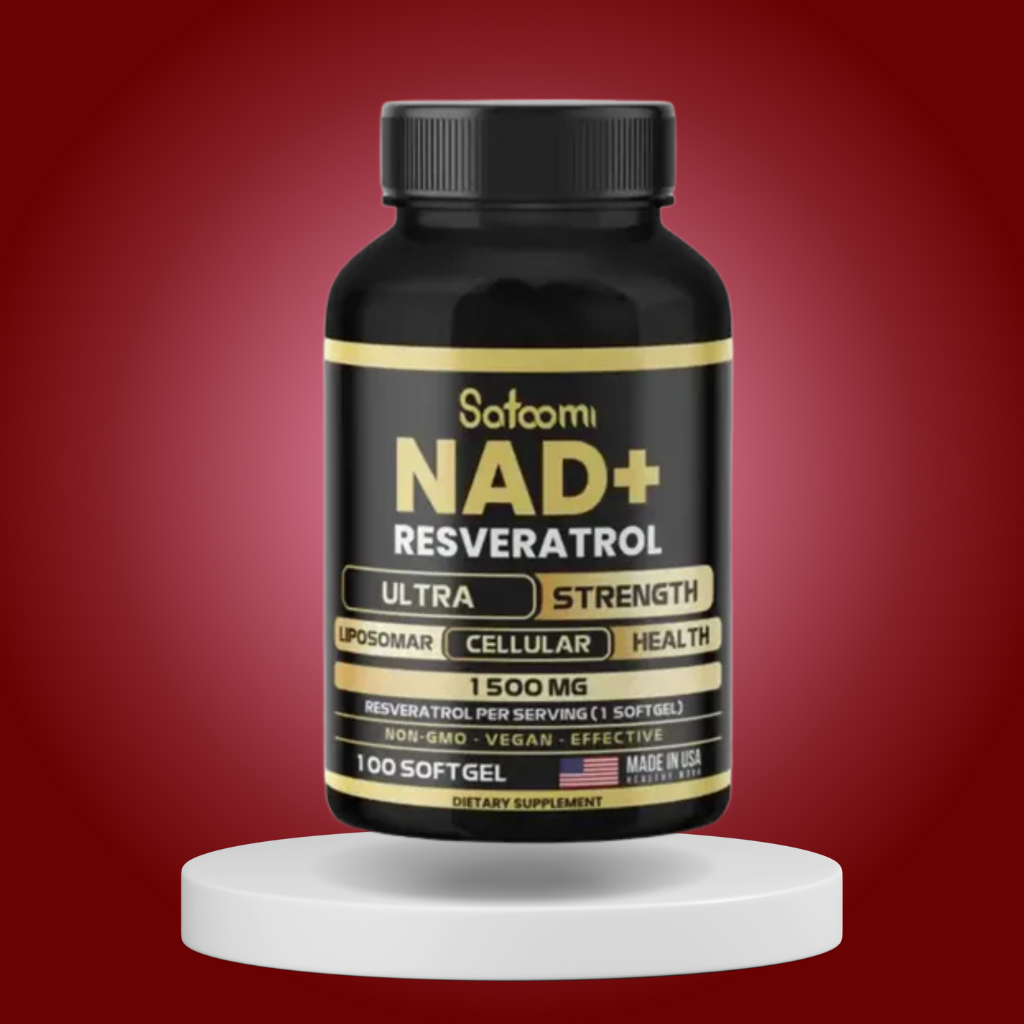 NAD + Resveratrol 100 cápsulas - Antioxidante Premium