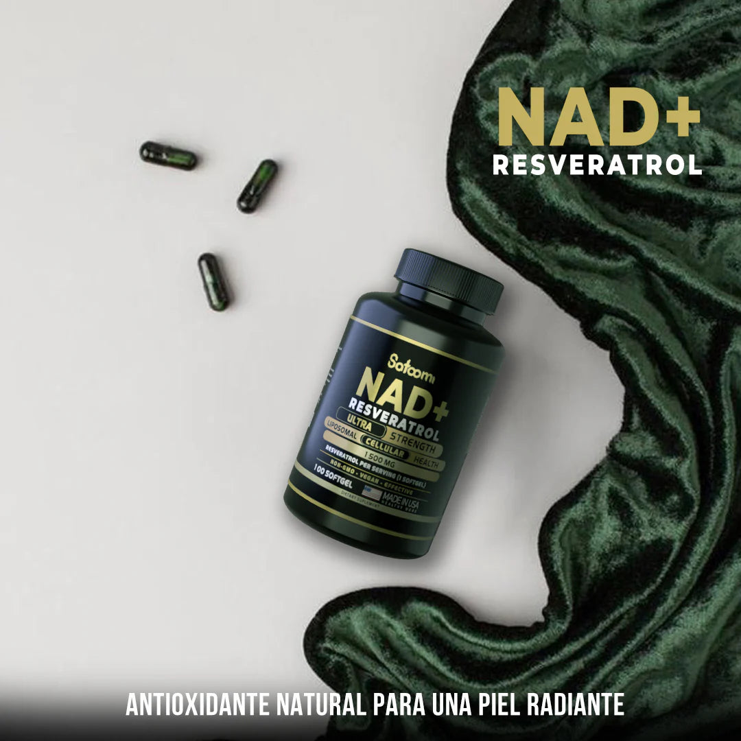 NAD + Resveratrol 100 cápsulas - Antioxidante Premium
